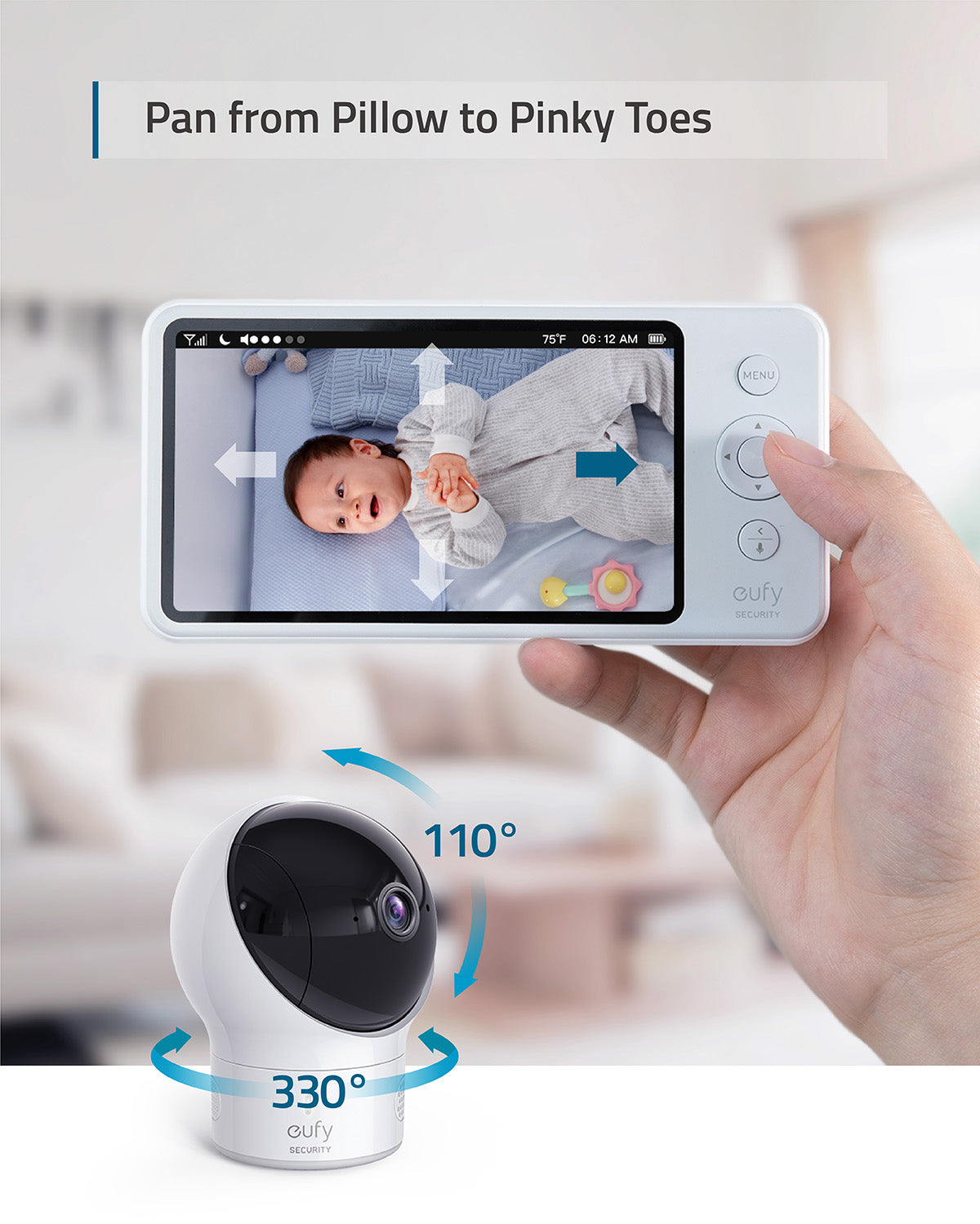 eufy Wearable Breast Pump S1 Pro + Baby Monitor E110